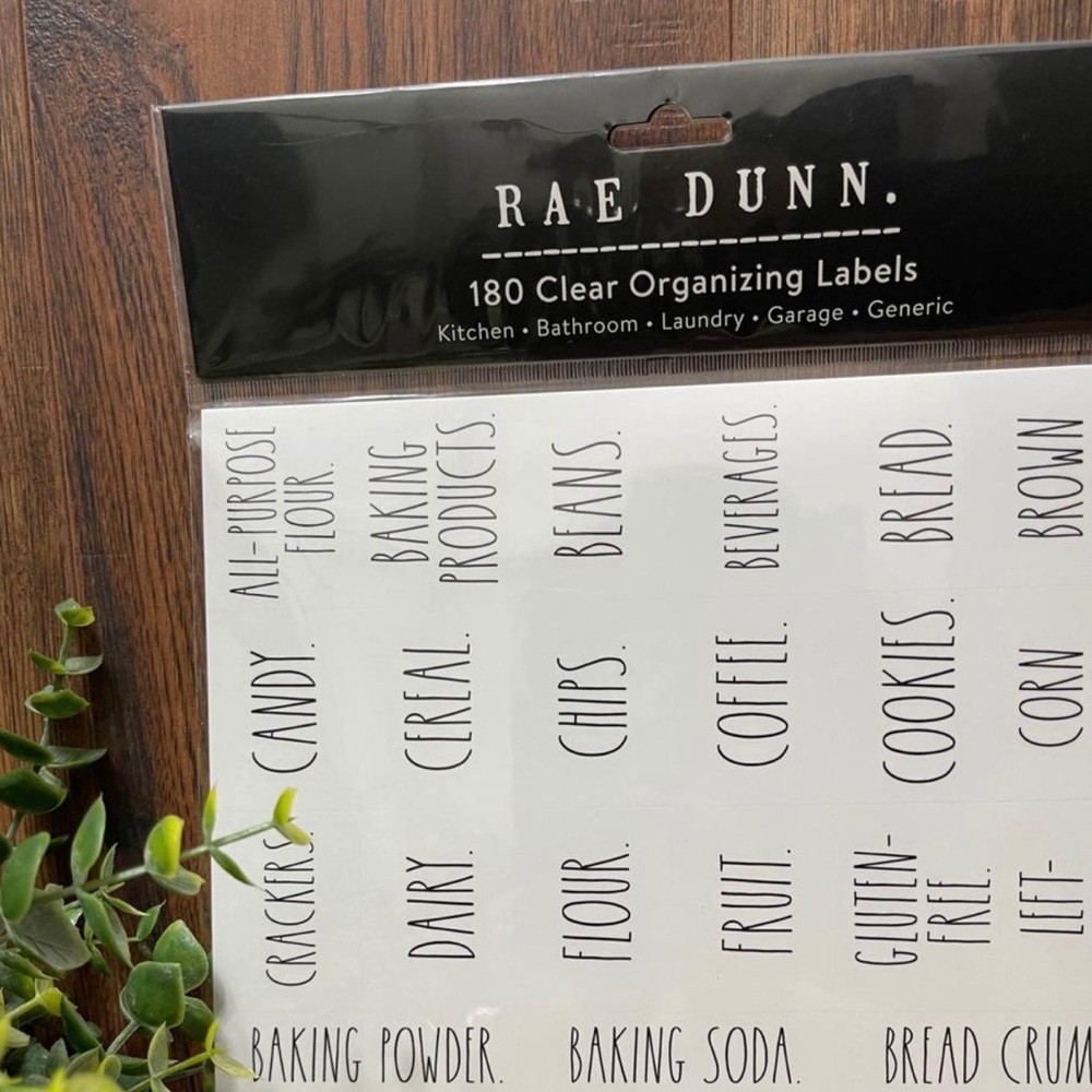 🆕 Rae Dunn | 180 Clear Home Organizing Labels Decals! - Picture 2 of 11